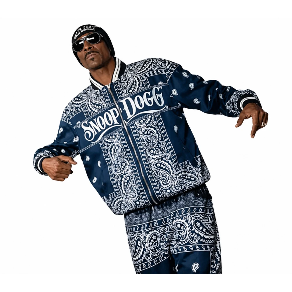 Snoop Dogg Blue Paisley Tracksuit | America Suits